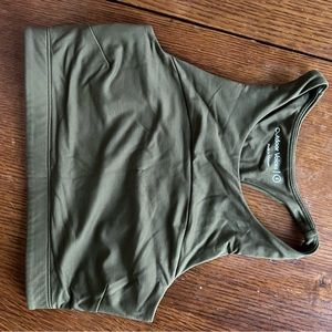 Outdoor Voices TechSweat Tech Sweat Crop top Olive green size Small / S